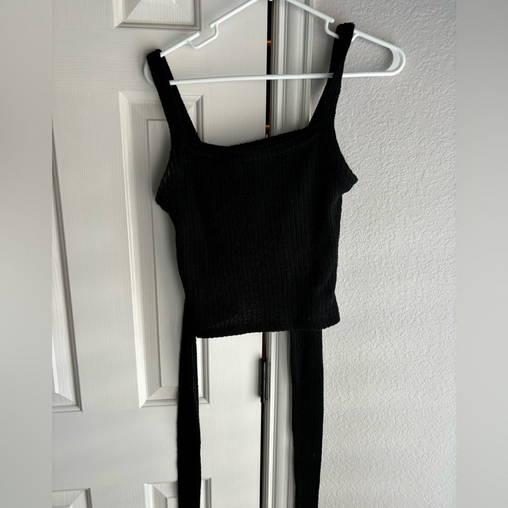 Madewell black front tie